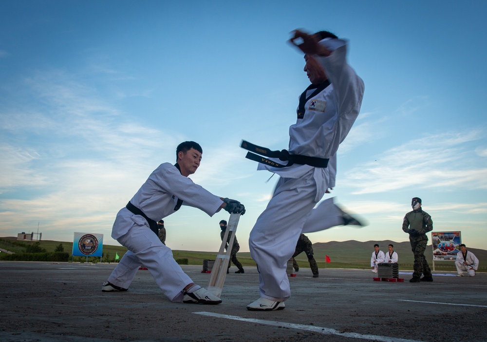 ROK service members perform during their cultural event
