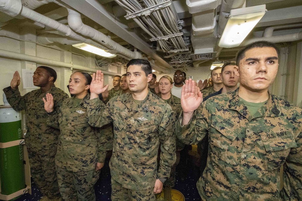 Hospital Corpsman Celebrate 121st Birthday Aboard USS John P. Murtha