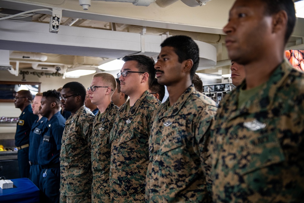 USS Harpers Ferry Celebrates Navy Hospital Corps 121st Birthday