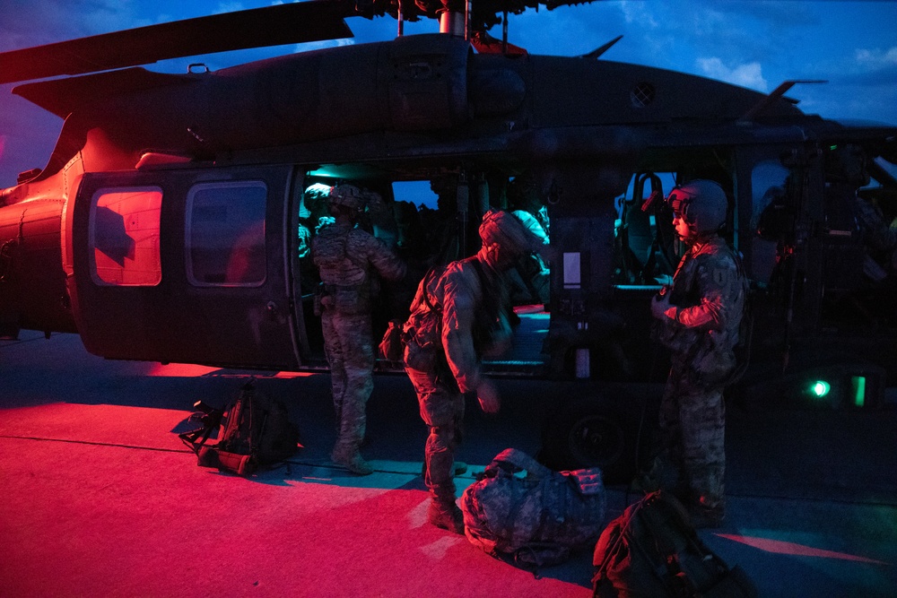 82nd Airborne Division paratroopers conduct an air assault in Bulgaria
