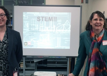 District team discuss careers, encourage studying during STEM event
