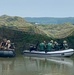 Romanian Soldiers wait to cross the Danube River