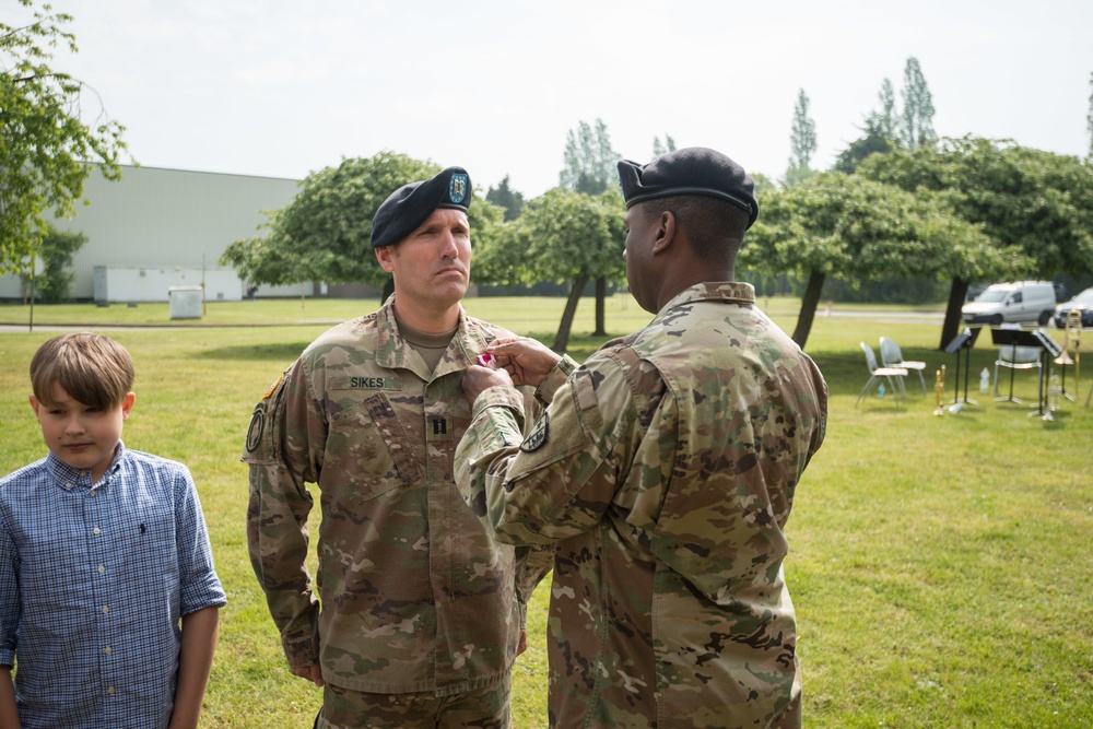 AFNORTH B Co Change of Command