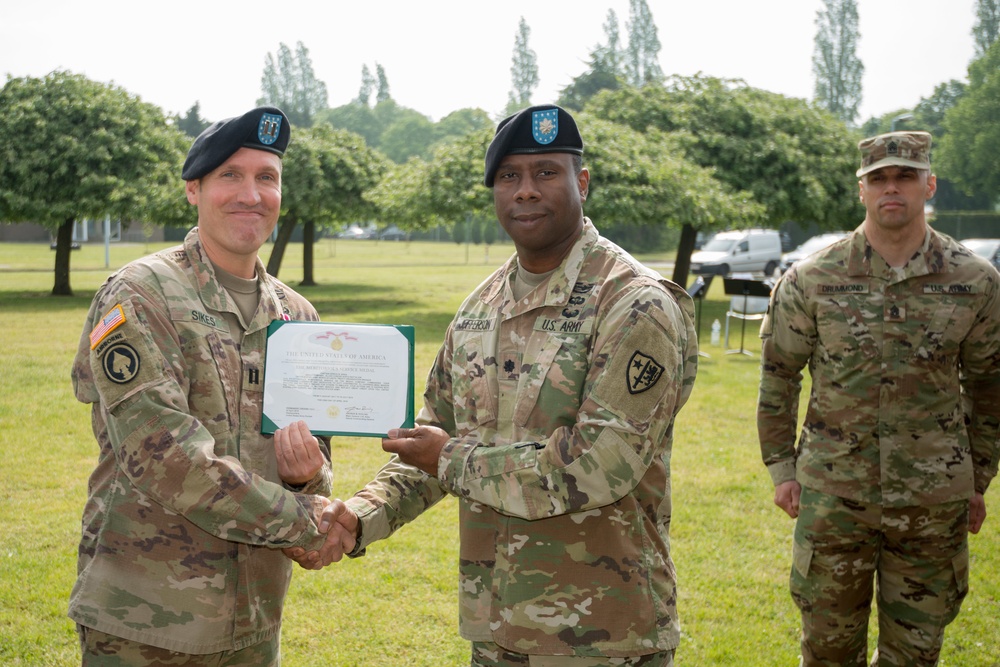AFNORTH B Co Change of Command