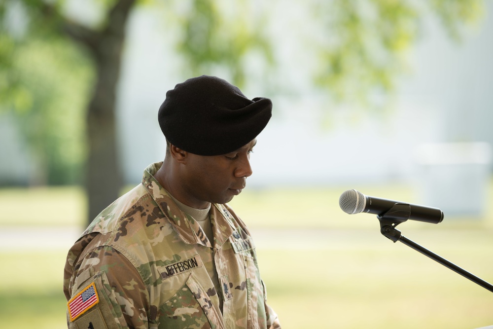 AFNORTH B Co Change of Command