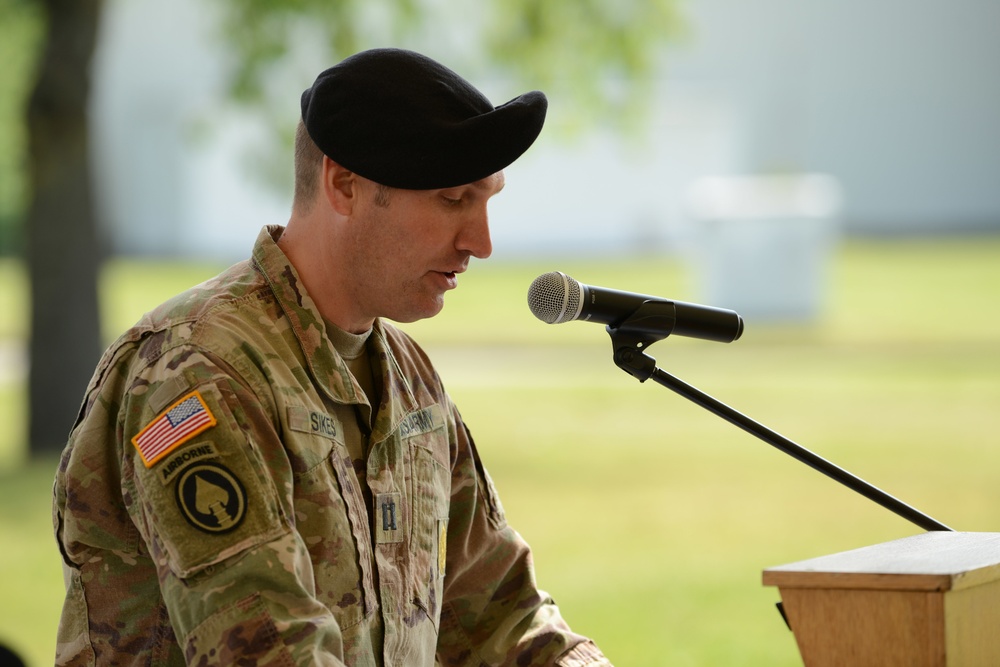 AFNORTH B Co Change of Command