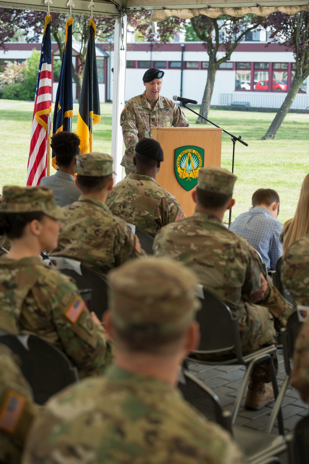 AFNORTH B Co Change of Command