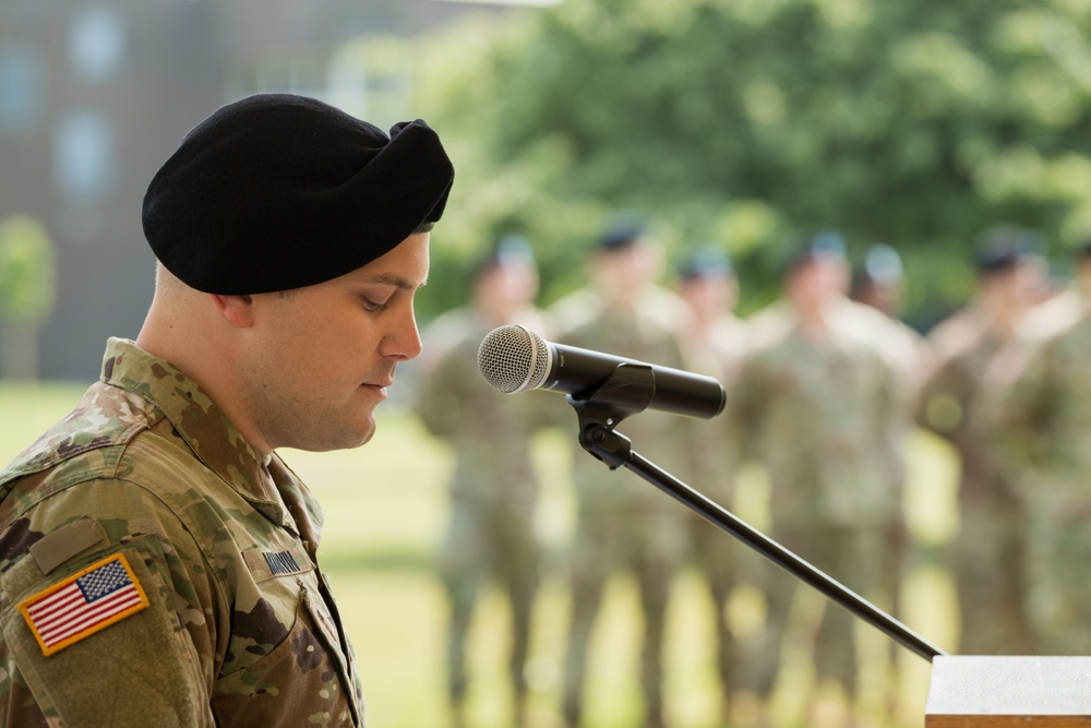 AFNORTH B Co Change of Command