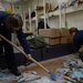 Nimitz Sailors Remove Tile