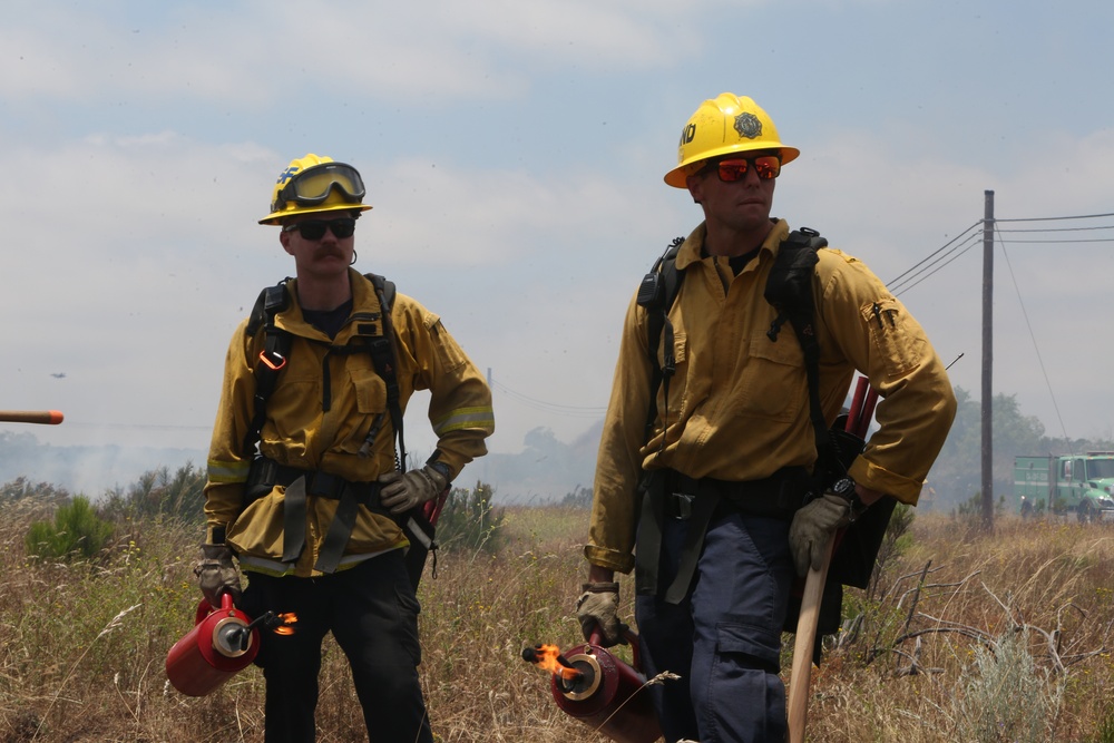 Fighting Fire with Fire! MCAS Miramar conducts controlled burns