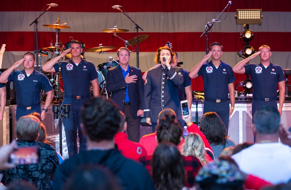 Military Apprecaition Night at the Fraze