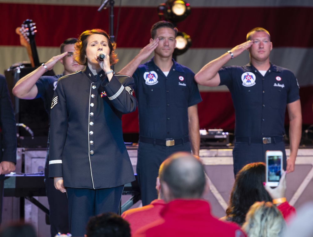 Military Apprecaition Night at the Fraze
