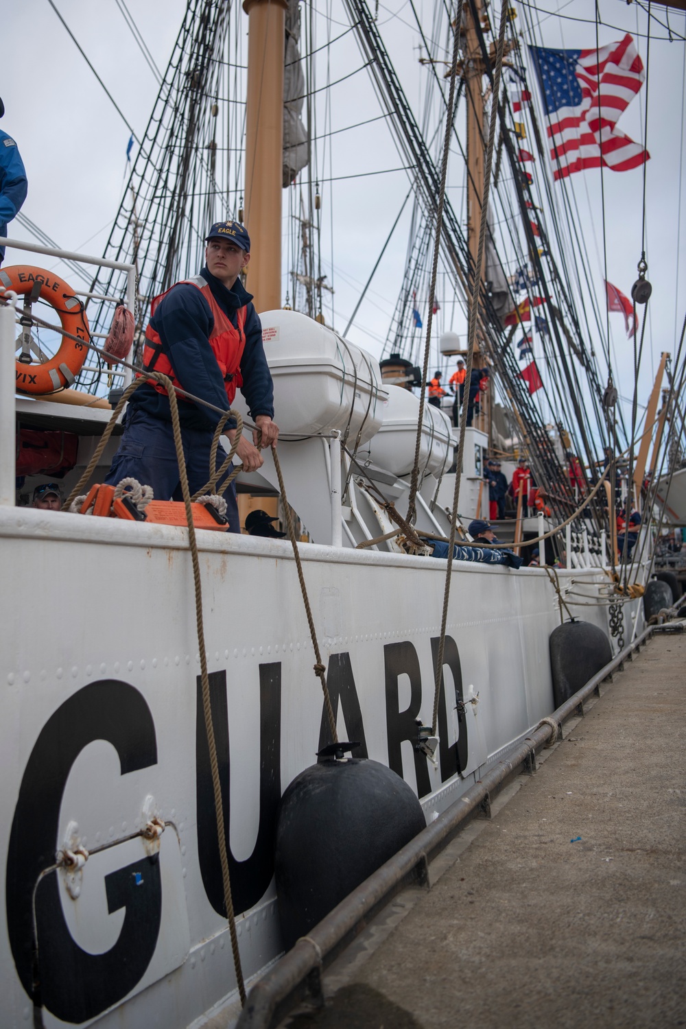 USCGC Eagle at Tall Ships Festival in the Netherlands