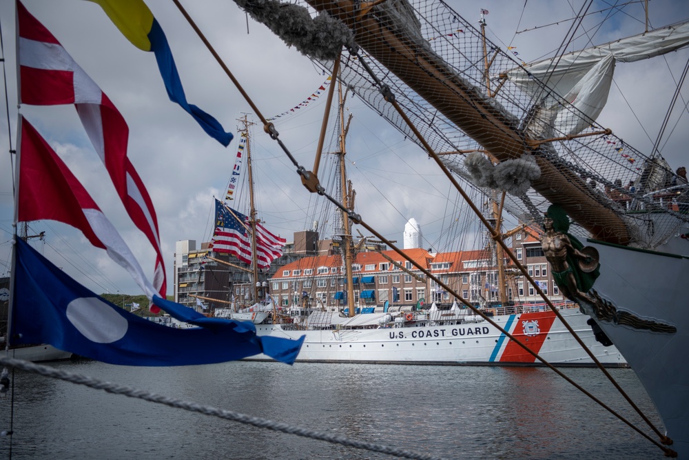 USCGC Eagle at Tall Ships Festival in the Netherlands