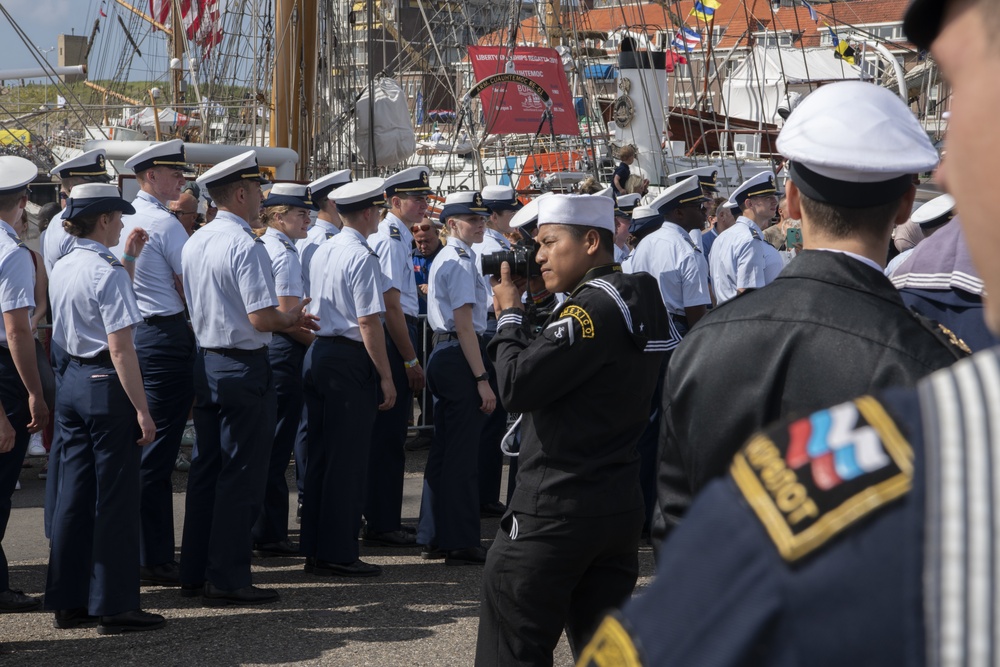 USCGC Eagle at Tall Ships Festival in the Netherlands