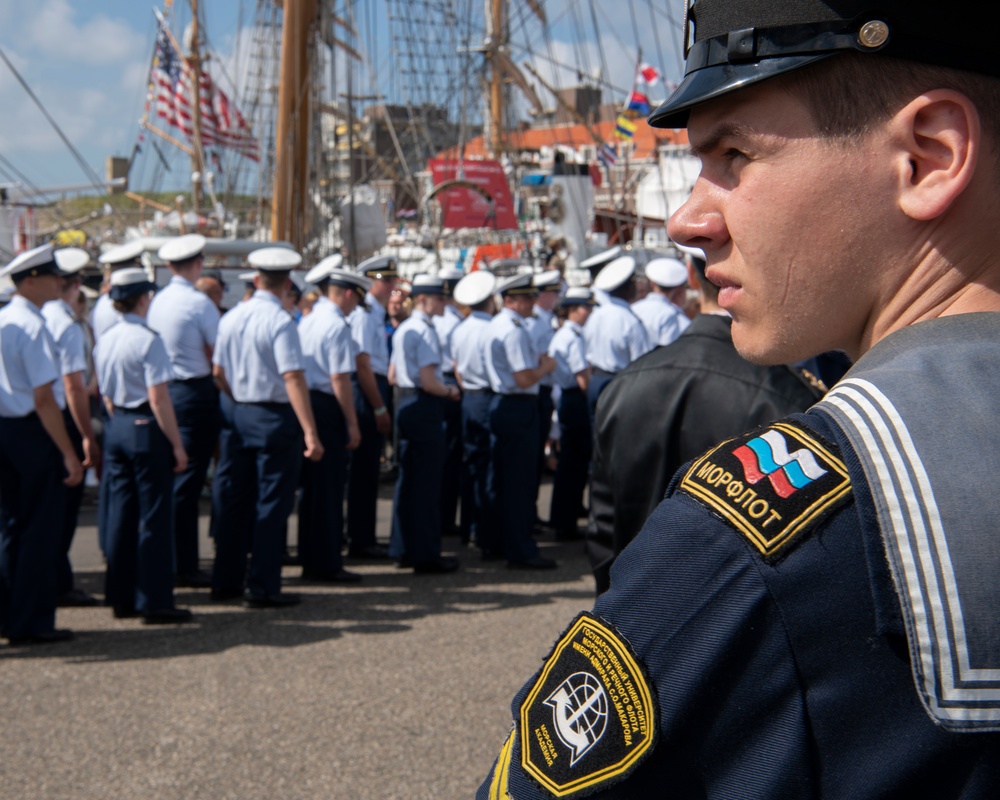 USCGC Eagle at Tall Ships Festival in the Netherlands