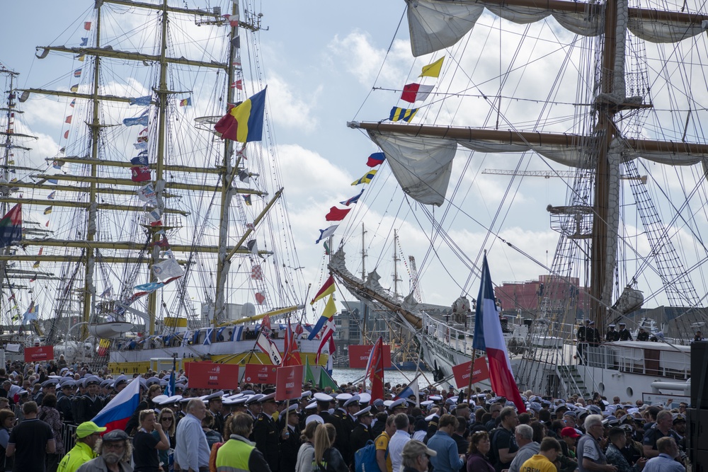 USCGC Eagle at Tall Ships Festival in the Netherlands