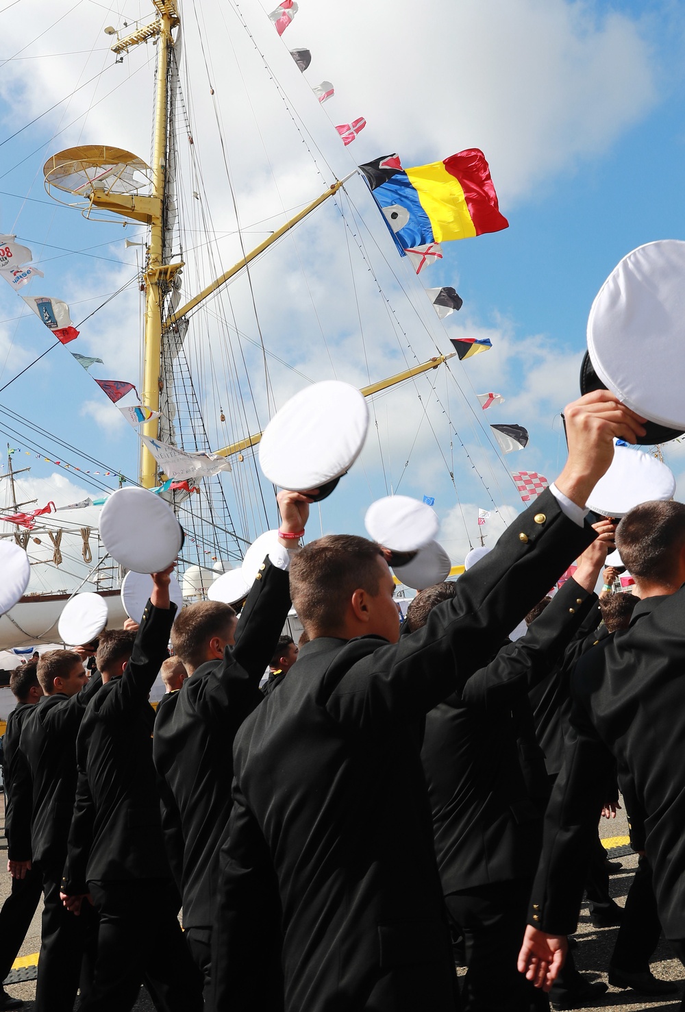 CGC Eagle participates in tall ship parade