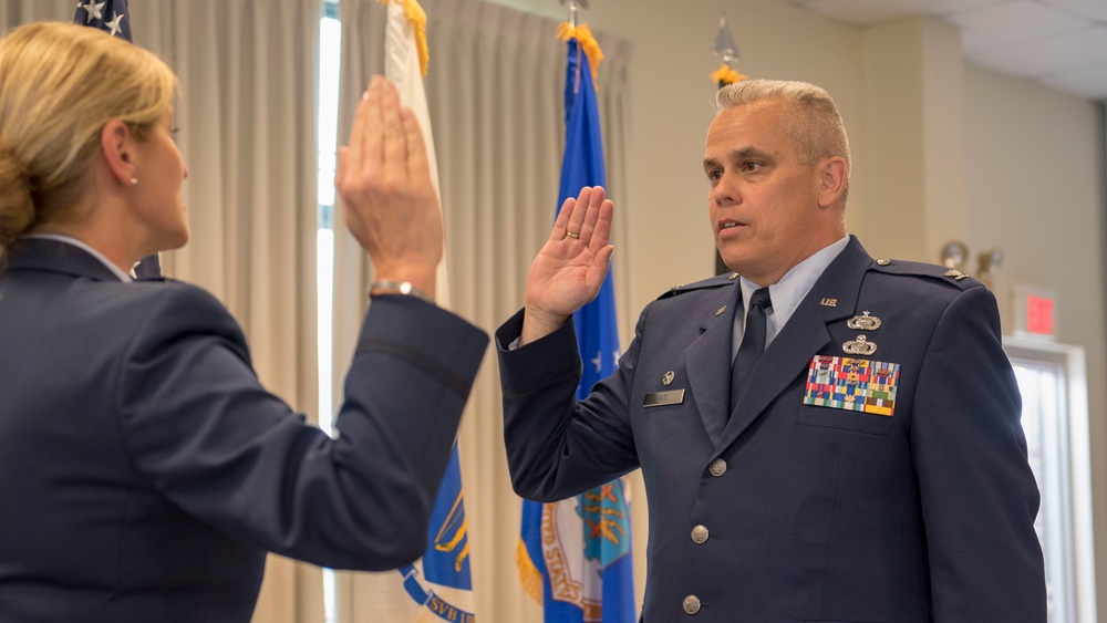 Lt. Col. Sean D. Riley promoted to the rank of Colonel in the Massachusetts Air National Guard