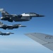 Red Flag-Alaska 19-2 KC-135 Aerial Refuels 18th AGRS F-16s