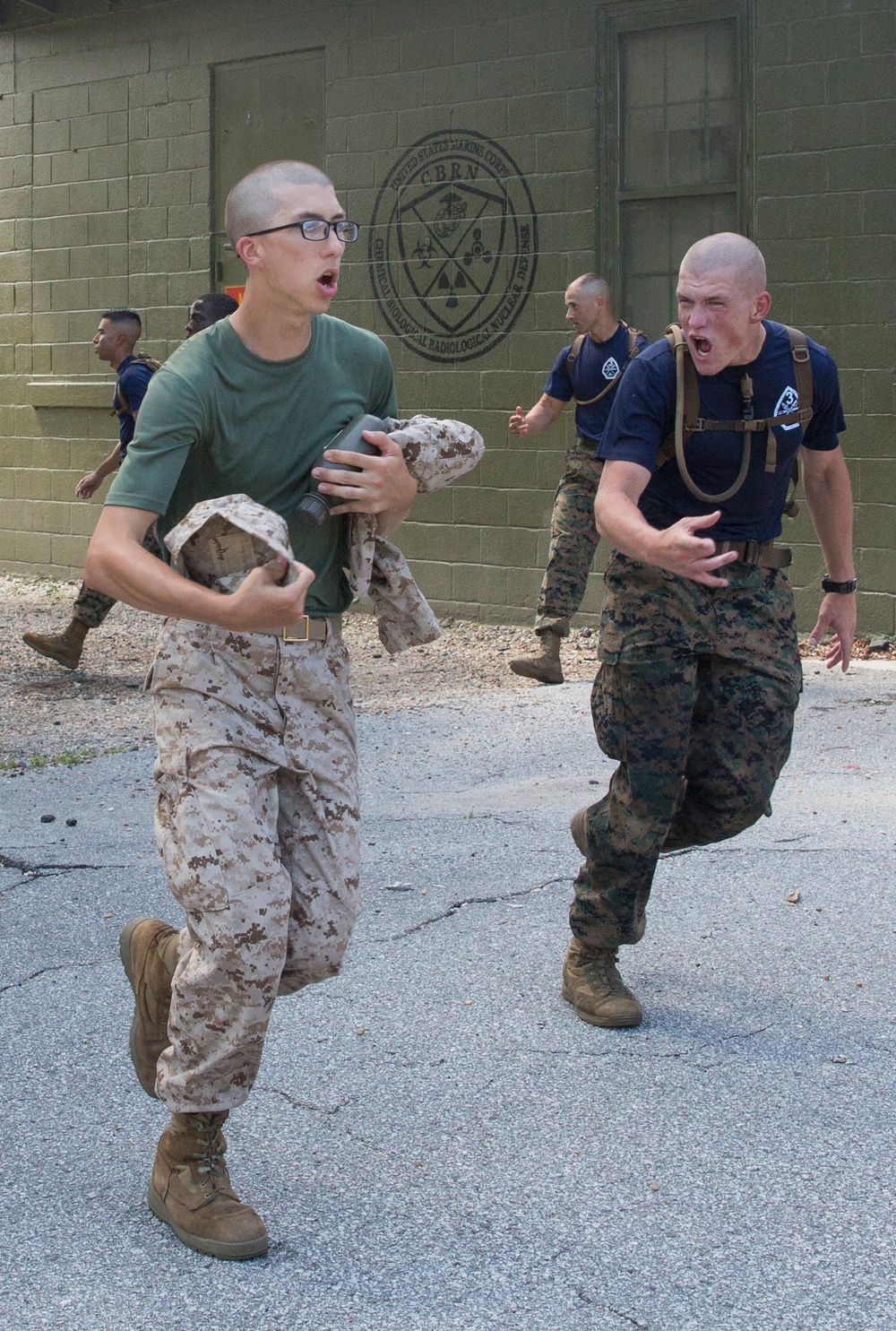 Kilo Company recruits practice CBRN defense