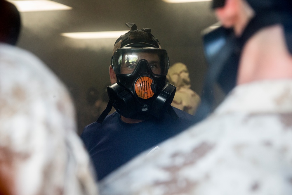 Kilo Company recruits practice CBRN defense