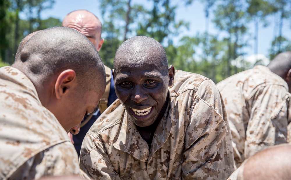 Kilo Company recruits practice CBRN defense