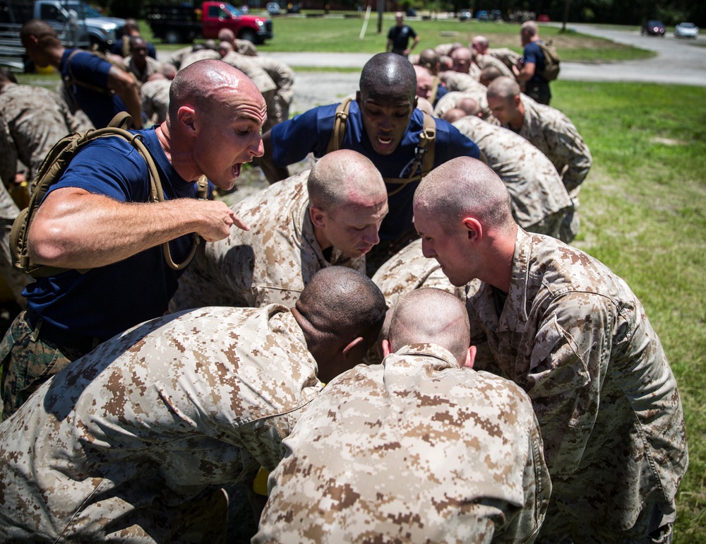 Kilo Company recruits practice CBRN defense