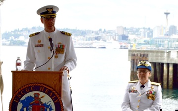 Coast Guard Cutter Healy holds change of command ceremony