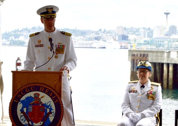 Coast Guard Cutter Healy holds change of command ceremony