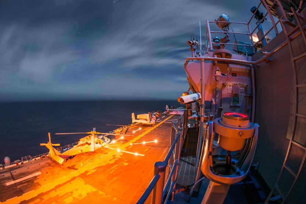 USS Boxer Night Flight Operations