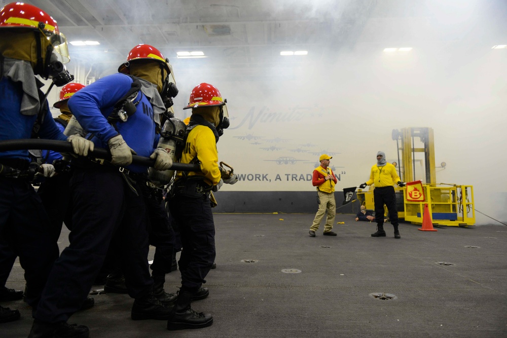 Sailors Participate in General Quarters Drill