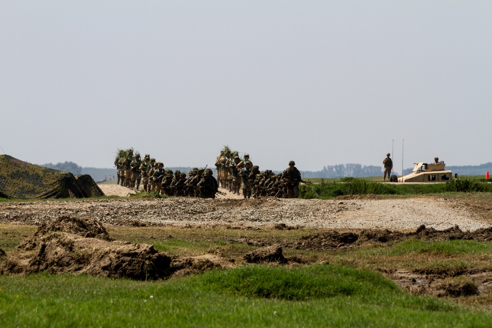 Romanian Forces March to Danube River