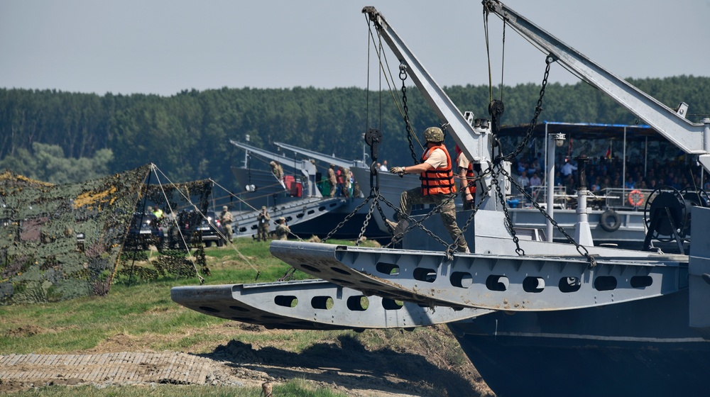 Lowering the bridge