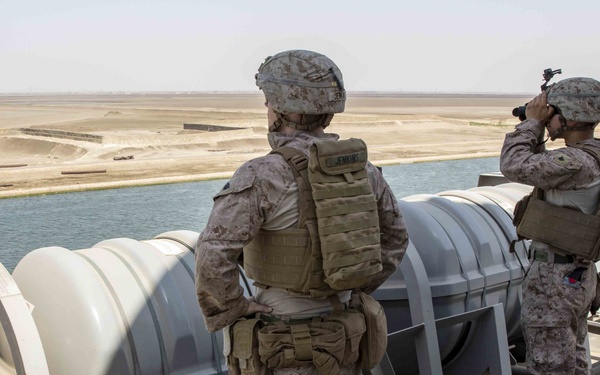 Suez Northbound Transit, USS Arlington, 190620