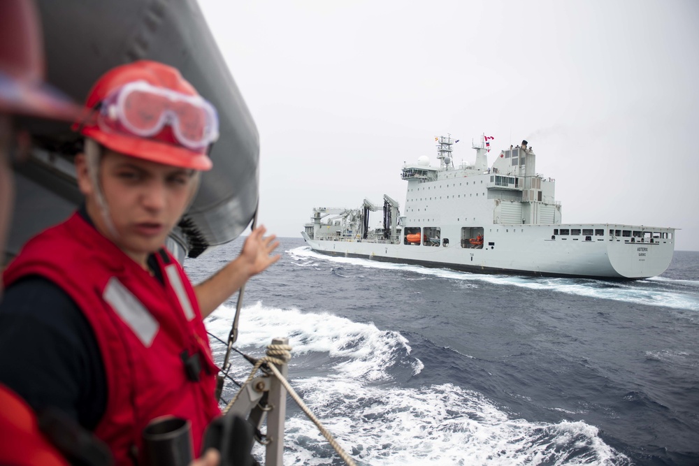 USS Curtis Wilbur Replenishment-at-sea