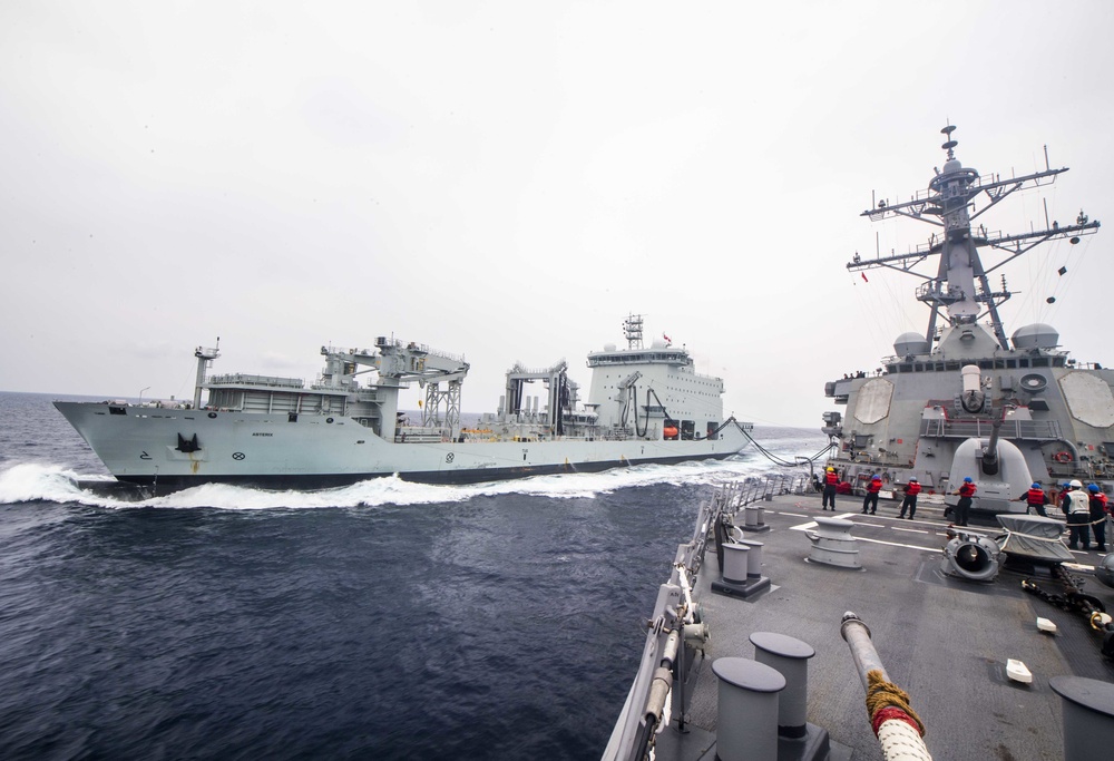 USS Curtis Wilbur Replenishment-at-sea