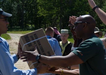 Soldiers from the 414th Civil Affairs Battalion Train to Feed Displaced Civilians