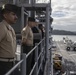 Marines, Sailors man the rails aboard USS Wasp into Sydney