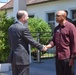 Jordan Gillis, acting assistant secretary of the Army for installations, energy and the environment visits U.S. Army Garrison Wiesbaden and presents coins to five employees June 24 at Clay Kaserne.