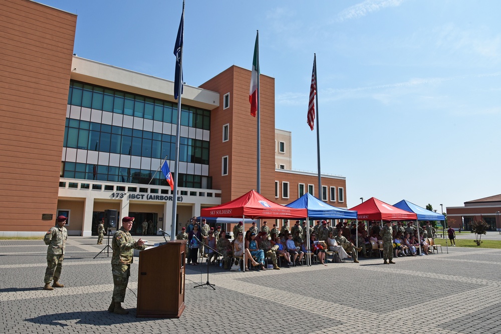 173rd Brigade Support Battalion, 173rd Airborne Brigade, Change of Command Ceremony, June 24, 2019