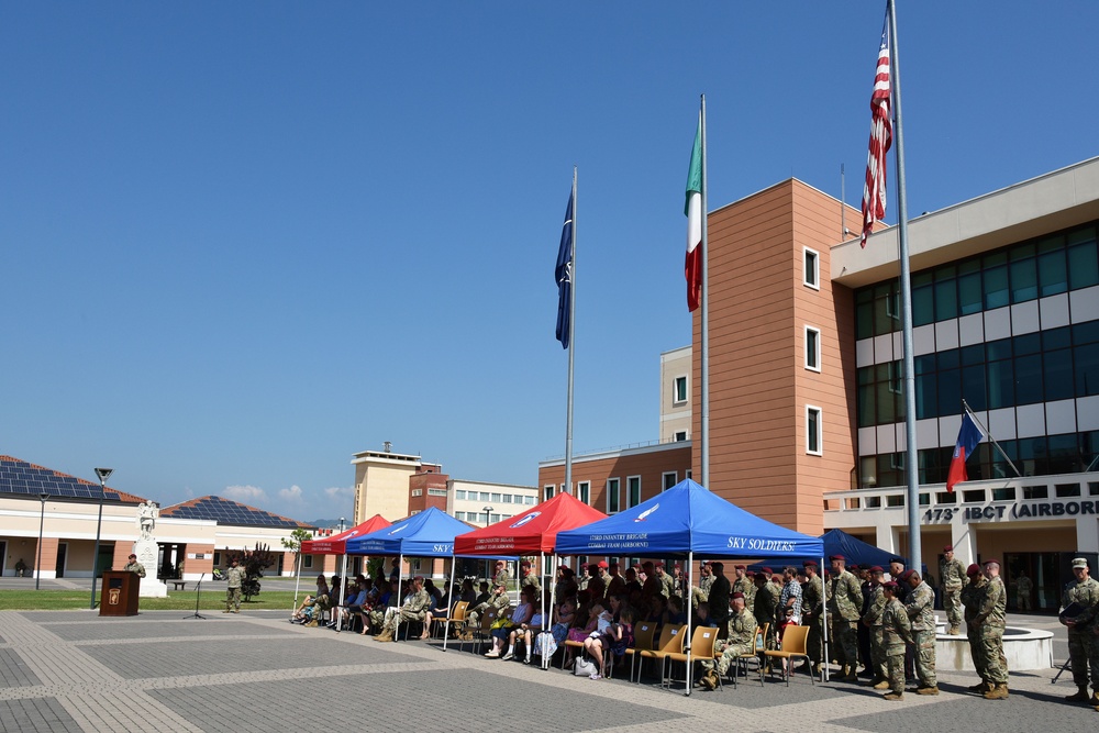 173rd Brigade Support Battalion, 173rd Airborne Brigade, Change of Command Ceremony, June 24, 2019