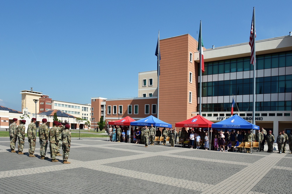 173rd Brigade Support Battalion, 173rd Airborne Brigade, Change of Command Ceremony, June 24, 2019