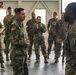 Col. Steven Pierce thanking several 1st Combat Aviation Brigade Soldiers