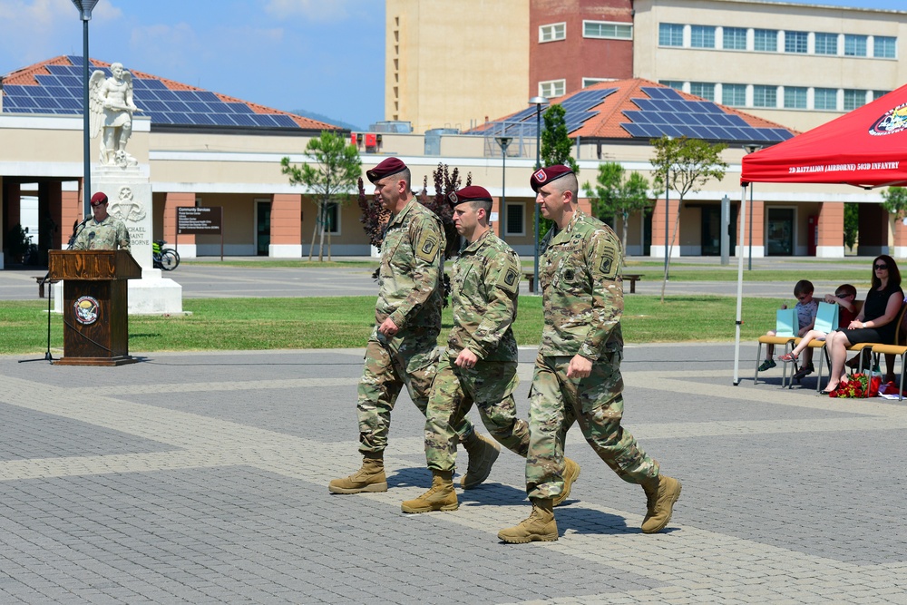 2nd Battalion, 503rd Infantry Regiment, 173rd Airborne Brigade, Change of Responsibility Ceremony, June 24, 2019