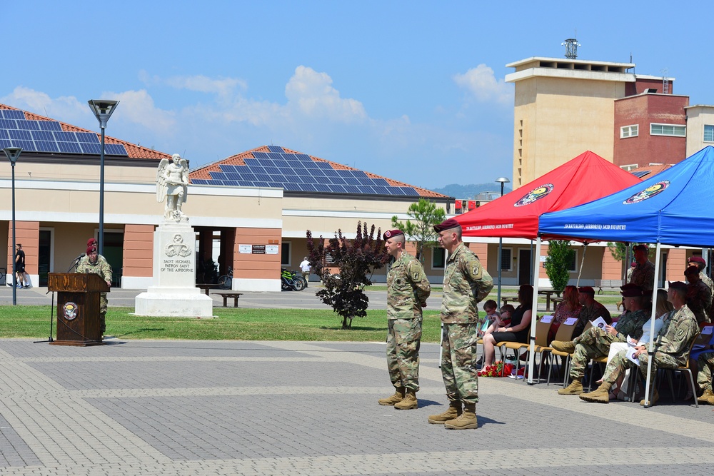 2nd Battalion, 503rd Infantry Regiment, 173rd Airborne Brigade, Change of Responsibility Ceremony, June 24, 2019