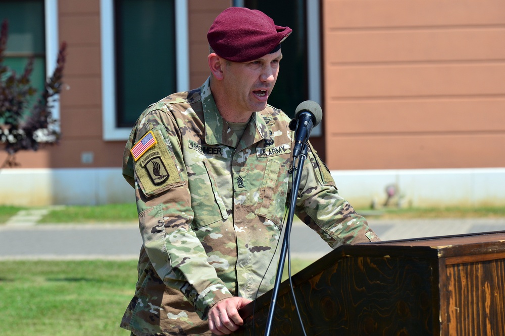 2nd Battalion, 503rd Infantry Regiment, 173rd Airborne Brigade, Change of Responsibility Ceremony, June 24, 2019