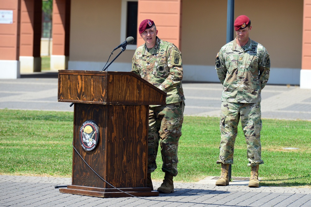 2nd Battalion, 503rd Infantry Regiment, 173rd Airborne Brigade, Change of Responsibility Ceremony, June 24, 2019