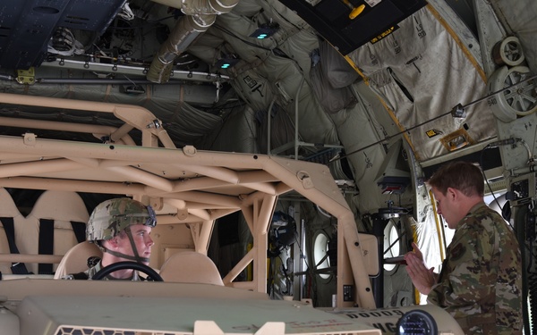 Army, Air Force Reserve work together loading C-130J