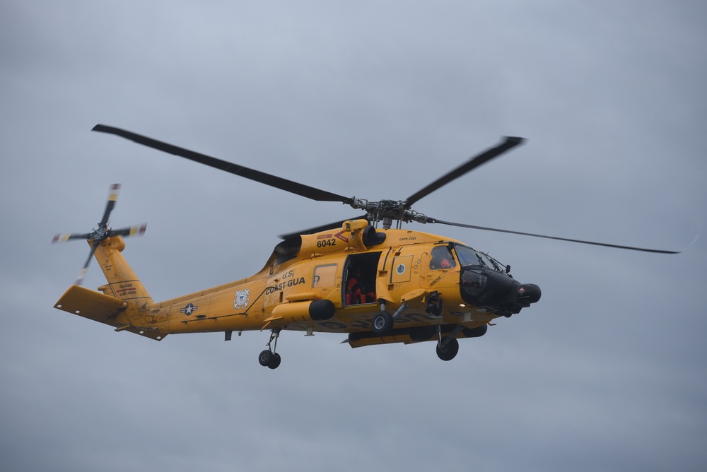 Air Station Cape Cod crew demonstrates Search &amp; Rescue in Boston Harbor